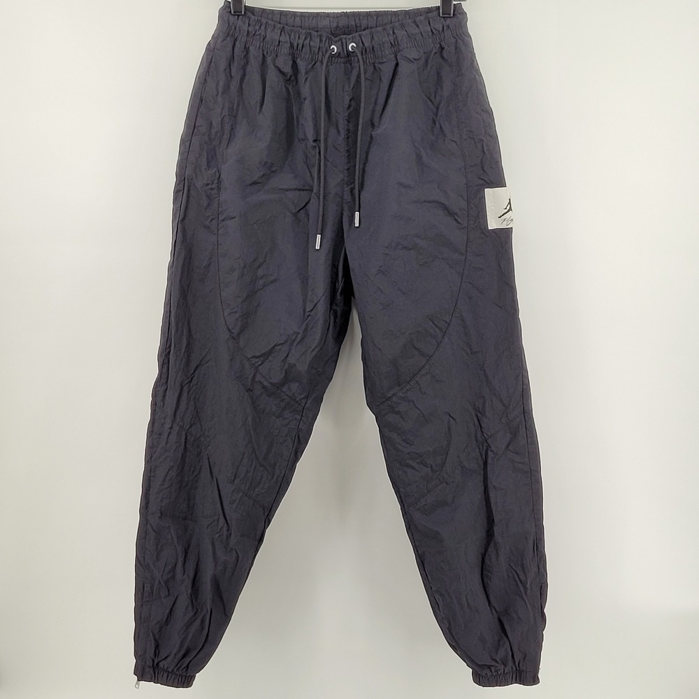 Jordan Flight‎ Pants Medium Black DQ7474-010 Woven Track Jogger Mens